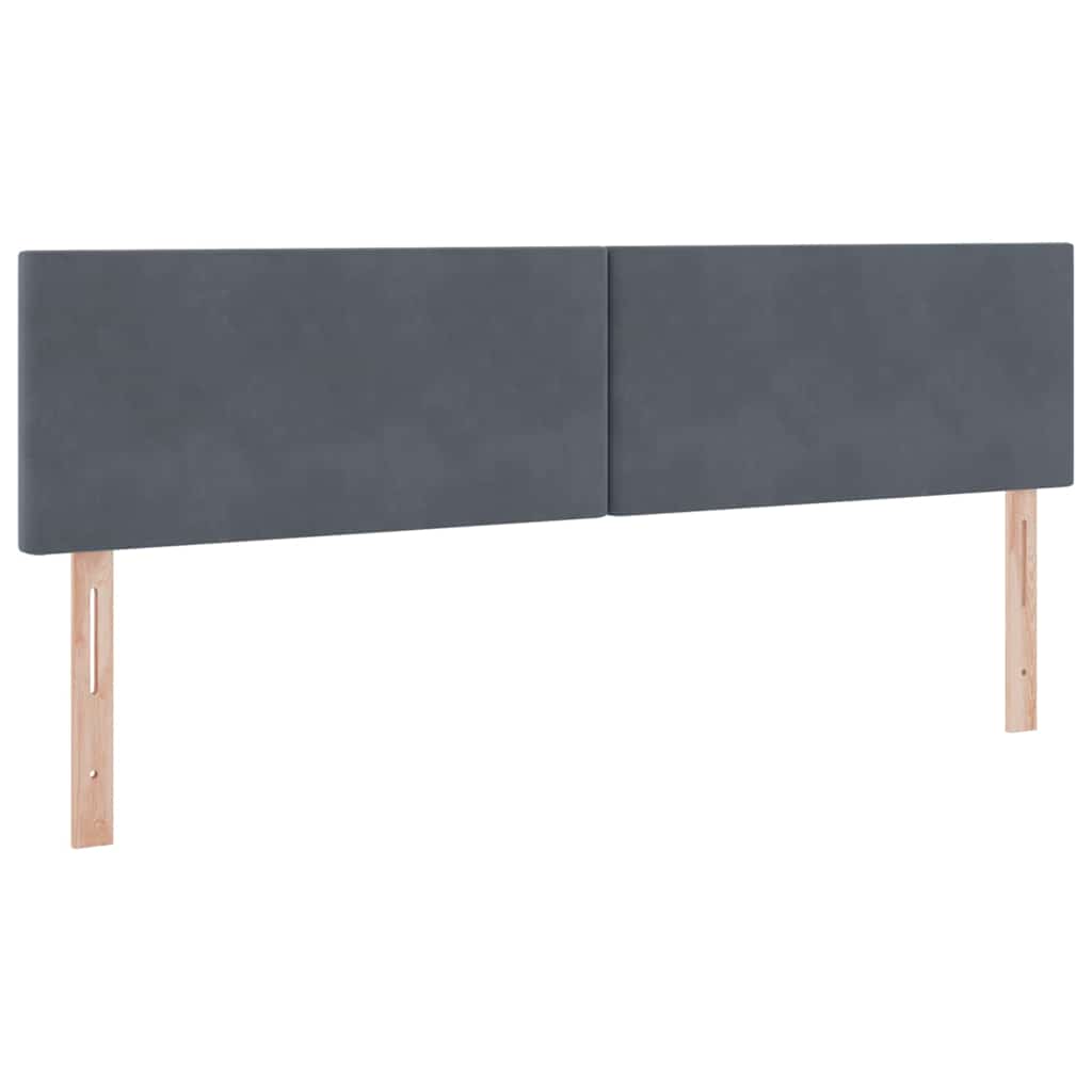 Opbergbed met LED met matras Donkergrijs 180 x 200 cm Fluweel is nu te koop bij PeponiXL, paradijselijk wonen!