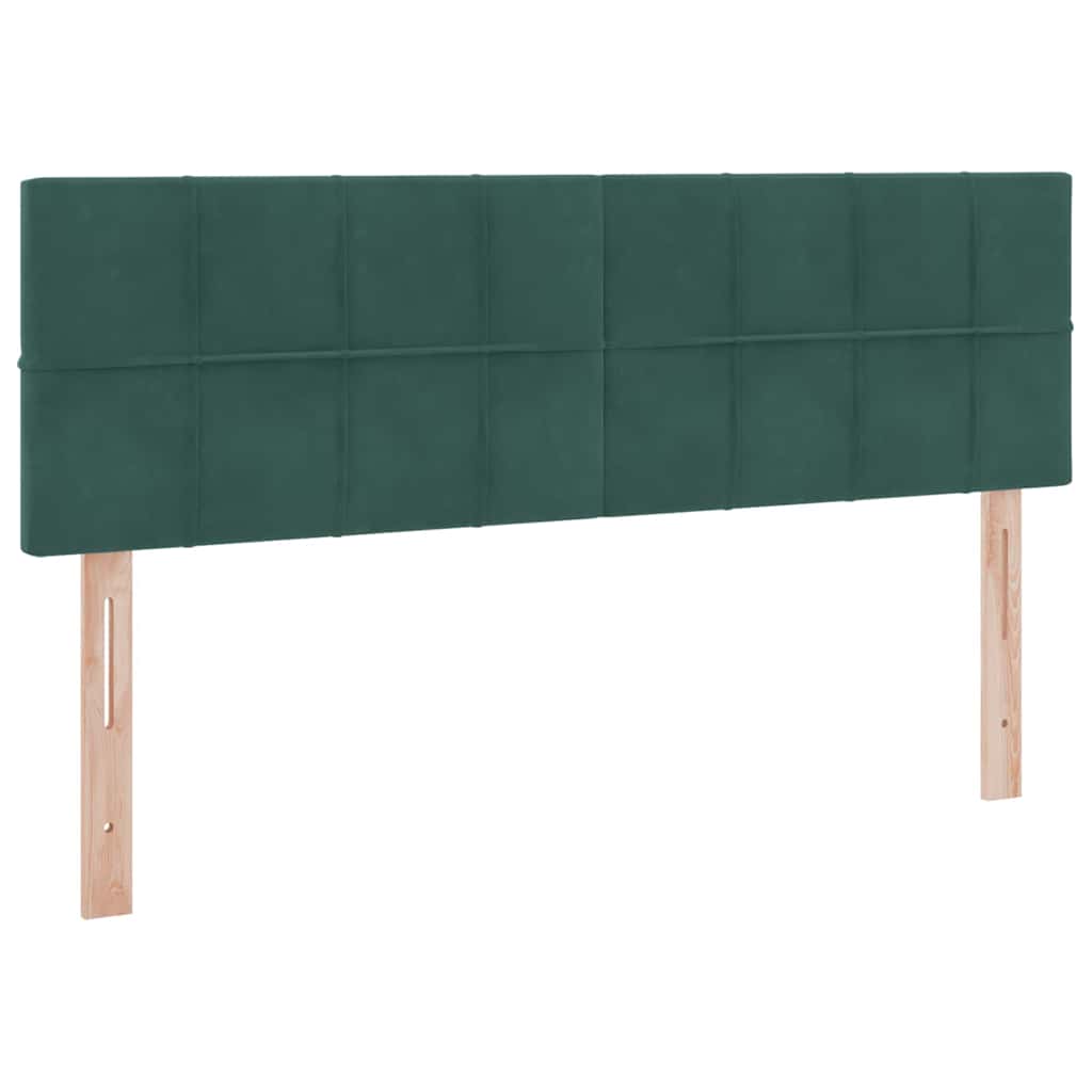Opbergbed met LED met matras Donkergroen 140 x 200 cm Fluweel is nu te koop bij PeponiXL, paradijselijk wonen!