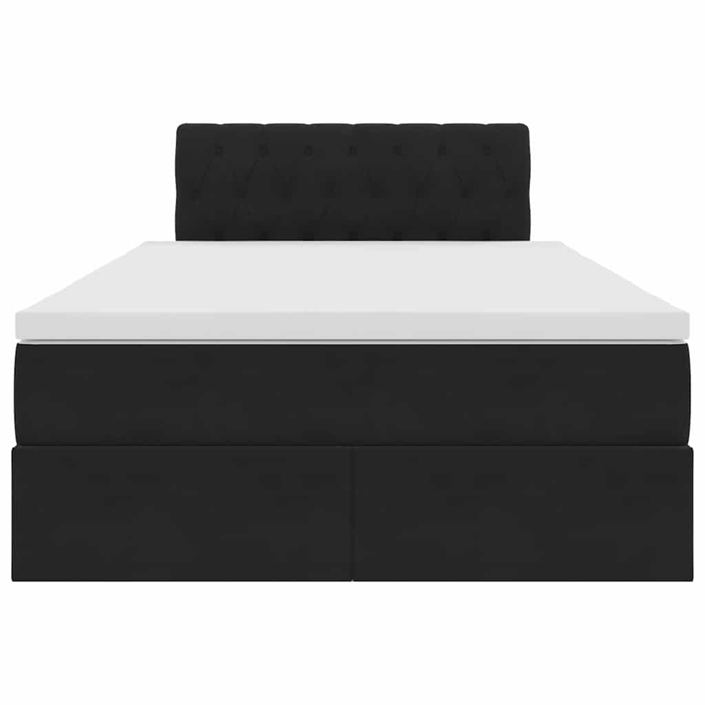 Opbergbed met LED met matras met LED Zwart 120 x 200 cm Fluweel is nu te koop bij PeponiXL, paradijselijk wonen!