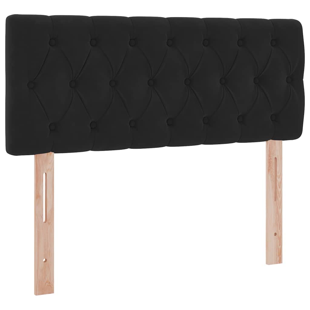 Opbergbed met LED met matras met LED Zwart 120 x 200 cm Fluweel is nu te koop bij PeponiXL, paradijselijk wonen!