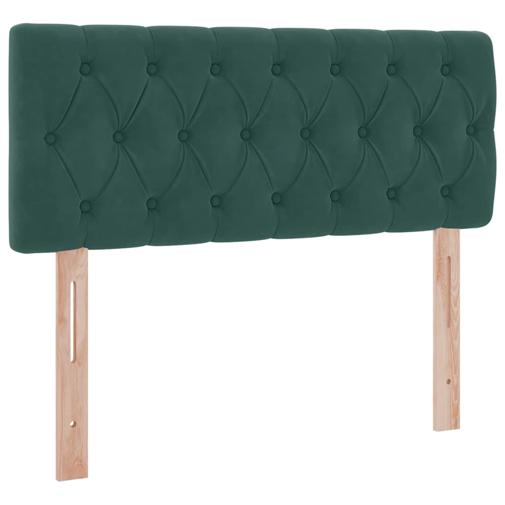 Opbergbed met LED met matras Donkergroen 120 x 200 cm Fluweel is nu te koop bij PeponiXL, paradijselijk wonen!