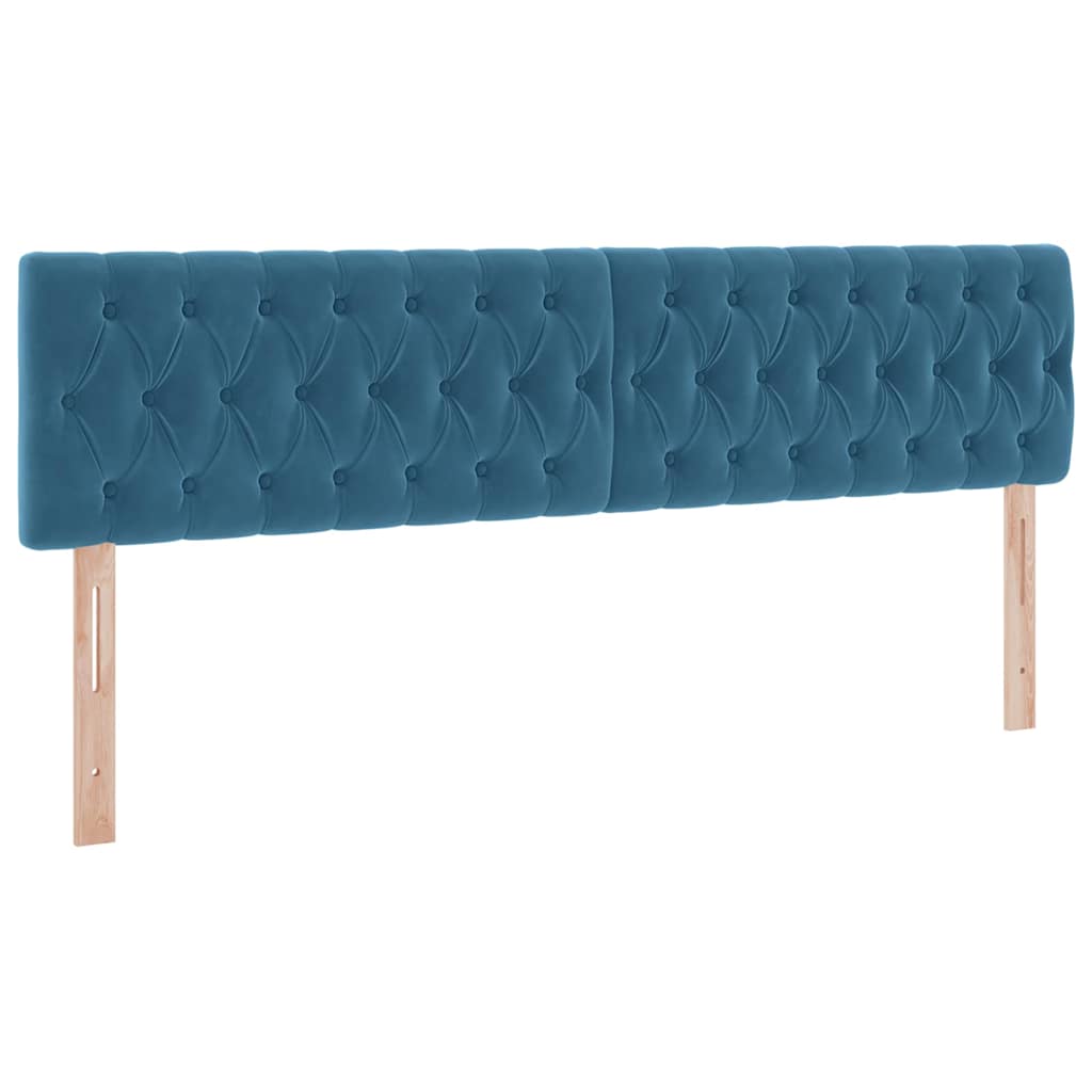 Opbergbed met LED met opslag Donkerblauw 160 x 200 cm Fluweel is nu te koop bij PeponiXL, paradijselijk wonen!