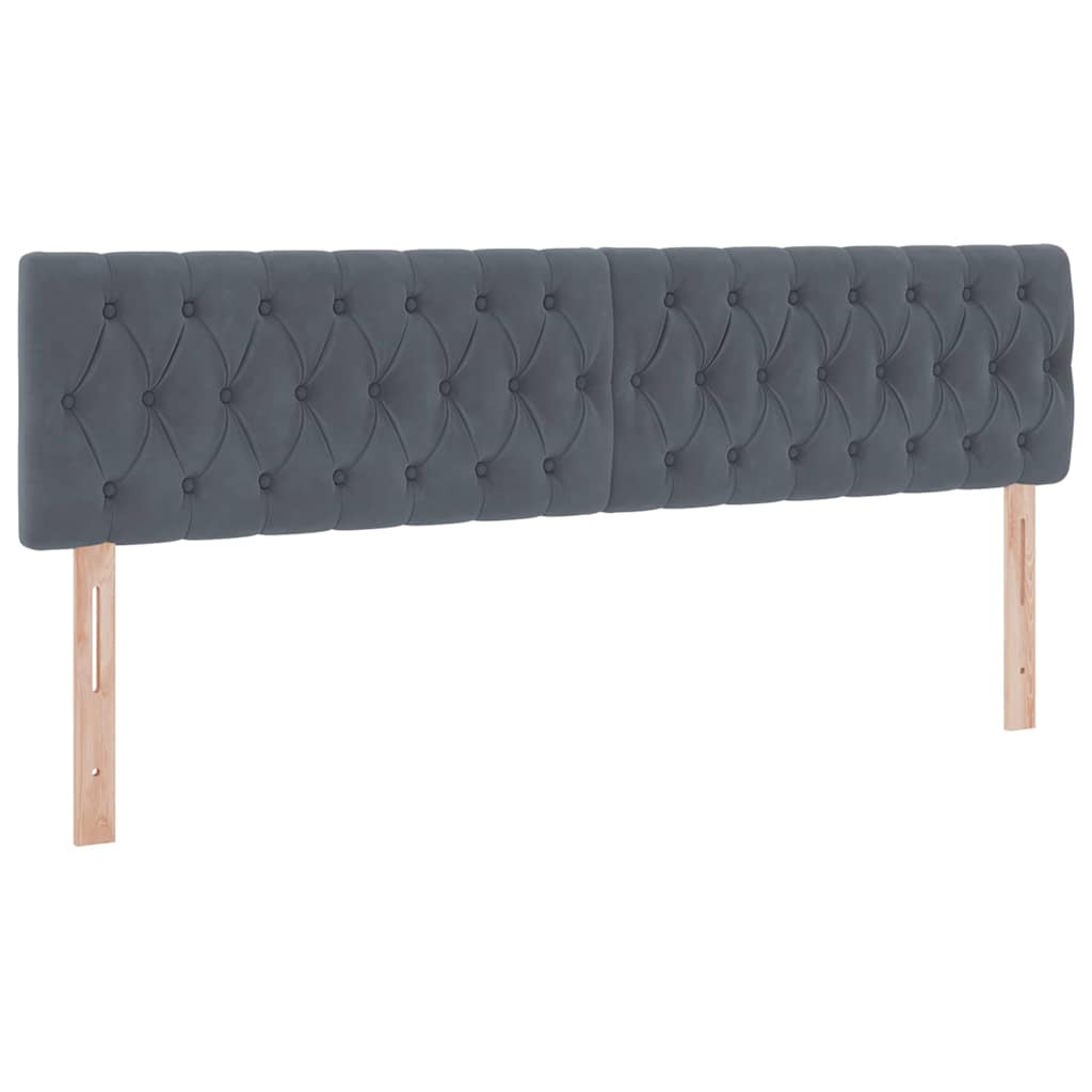 Opbergbed met LED met matras Donkergrijs 180 x 200 cm Fluweel is nu te koop bij PeponiXL, paradijselijk wonen!