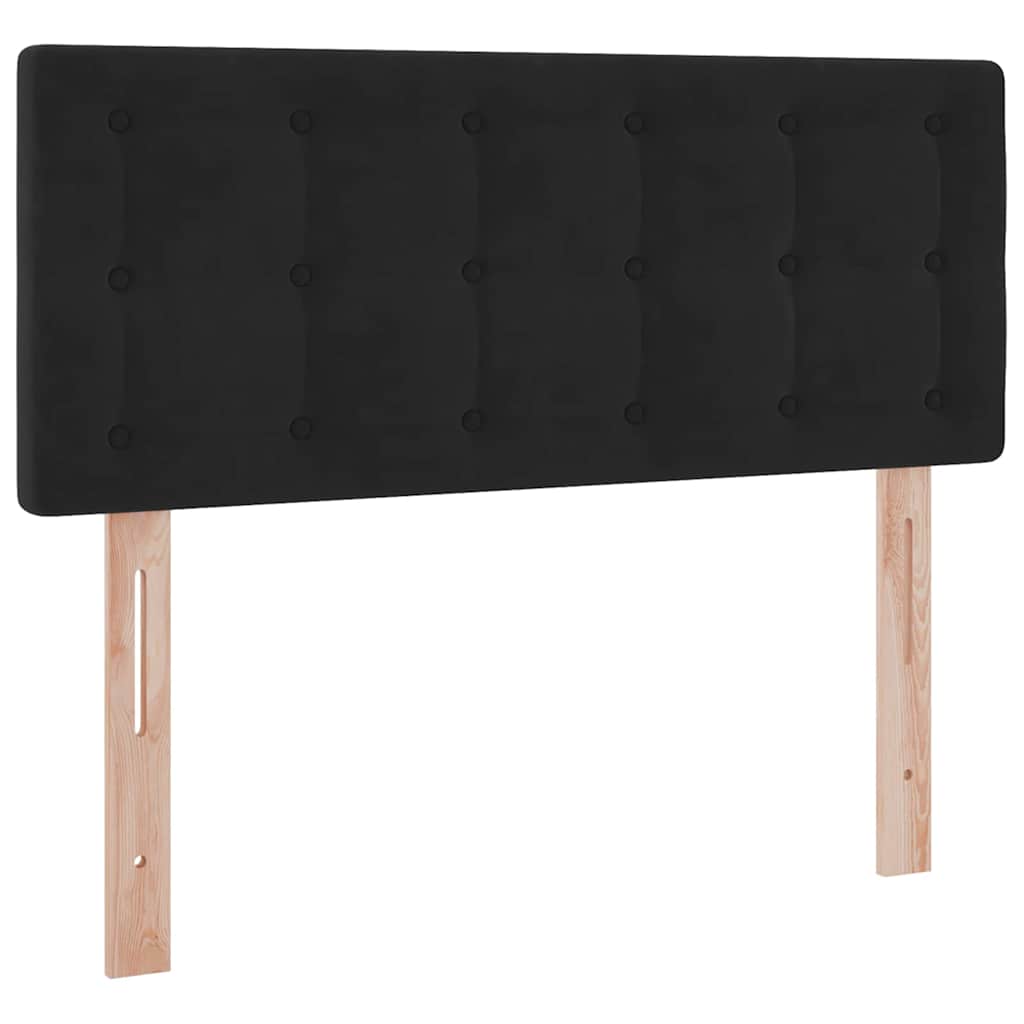 Opbergbed met LED met matras met LED Zwart 120 x 190 cm Fluweel is nu te koop bij PeponiXL, paradijselijk wonen!