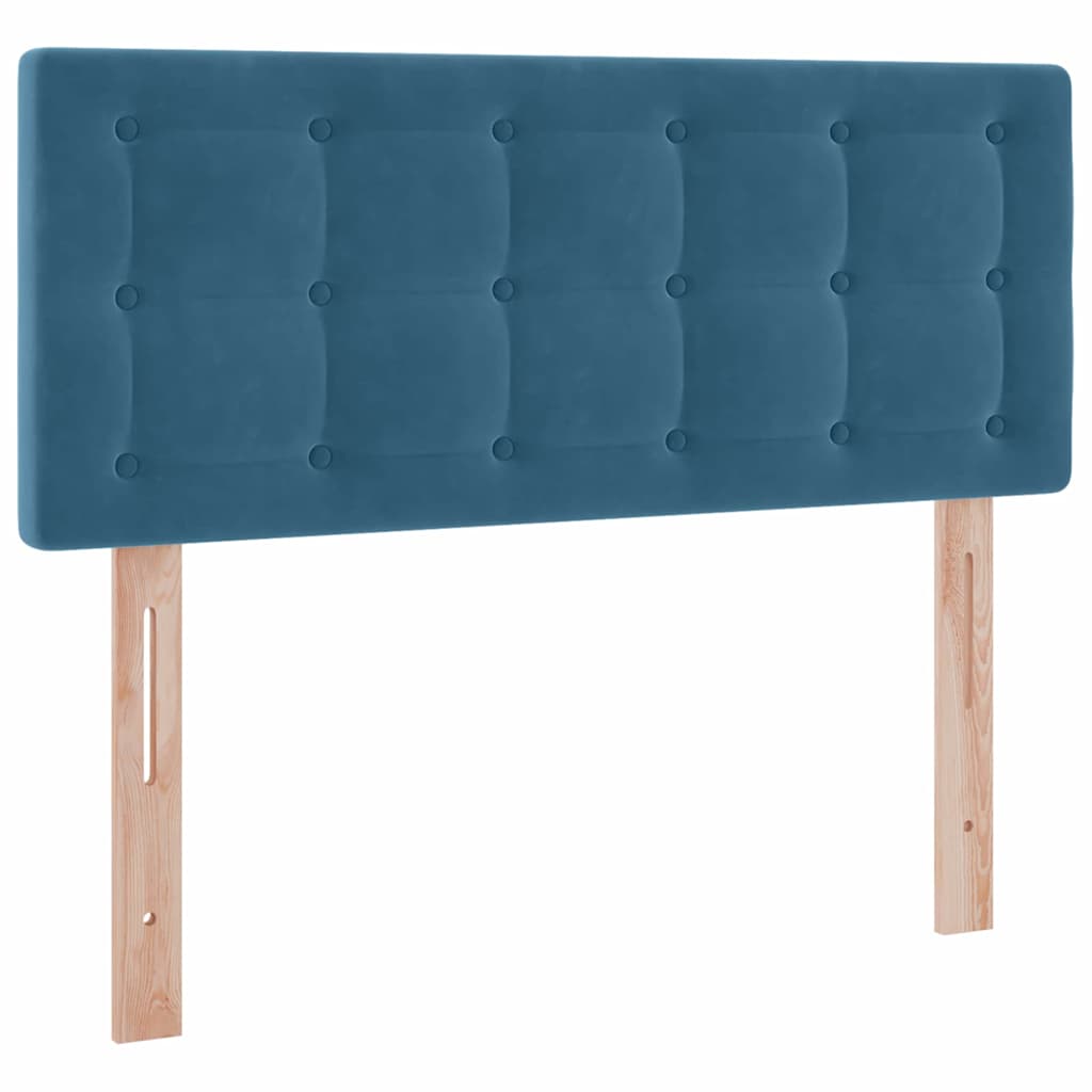 Opbergbed met LED met matras Donkerblauw 120 x 200 cm Fluweel is nu te koop bij PeponiXL, paradijselijk wonen!