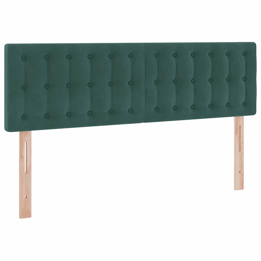 Opbergbed met LED met matras Donkergroen 140 x 200 cm Fluweel is nu te koop bij PeponiXL, paradijselijk wonen!