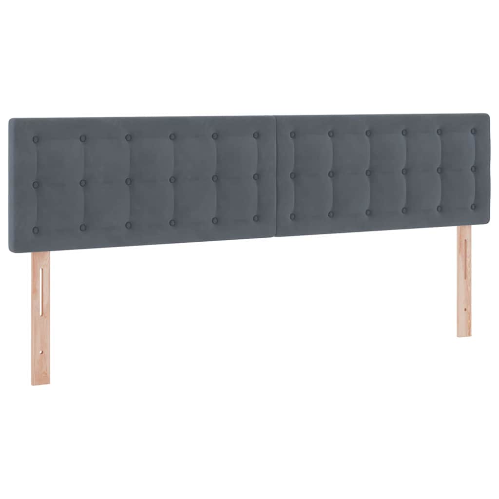 Opbergbed met LED met matras Donkergrijs 180 x 200 cm Fluweel is nu te koop bij PeponiXL, paradijselijk wonen!
