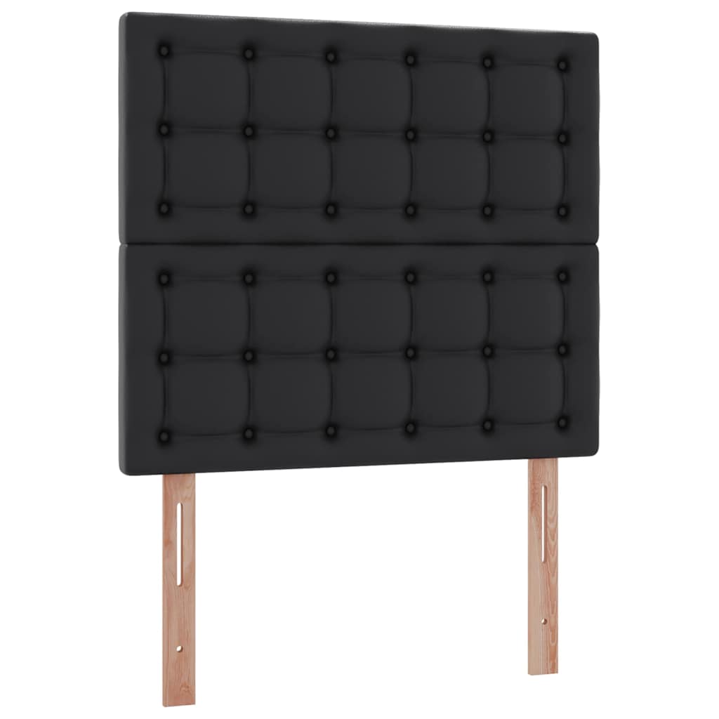 Opslag bed met matras met opslag Zwart 100 x 200 cm Nep Leer is nu te koop bij PeponiXL, paradijselijk wonen!