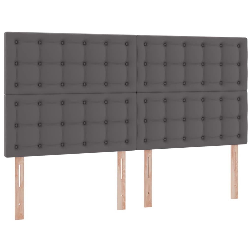 Opslag bed met matras met opslag Grijs 160 x 200 cm Nep Leer is nu te koop bij PeponiXL, paradijselijk wonen!