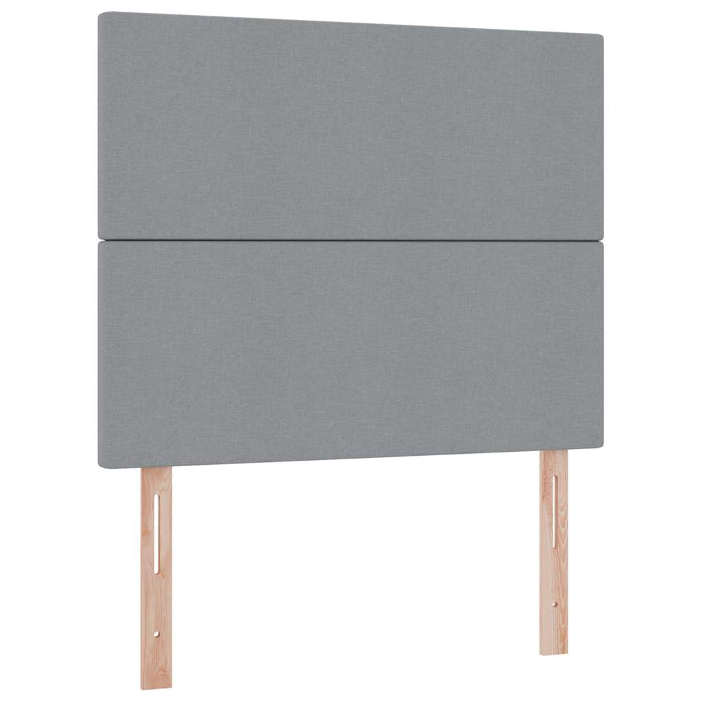 Opslag bed met matras met matras Lichtgrijs 120 x 190 cm Stof is nu te koop bij PeponiXL, paradijselijk wonen!