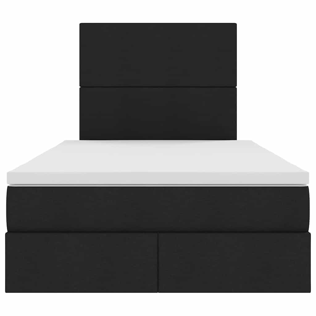 Opslag bed met matras met matras Zwart 120 x 200 cm Polyester is nu te koop bij PeponiXL, paradijselijk wonen!