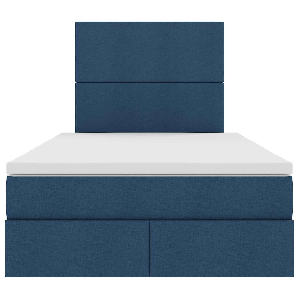 Opslag bed met matras met matras Blauw 120 x 200 cm Polyester is nu te koop bij PeponiXL, paradijselijk wonen!