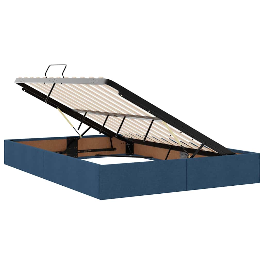 Opslag bed met matras met matras Blauw 140 x 190 cm Polyester is nu te koop bij PeponiXL, paradijselijk wonen!