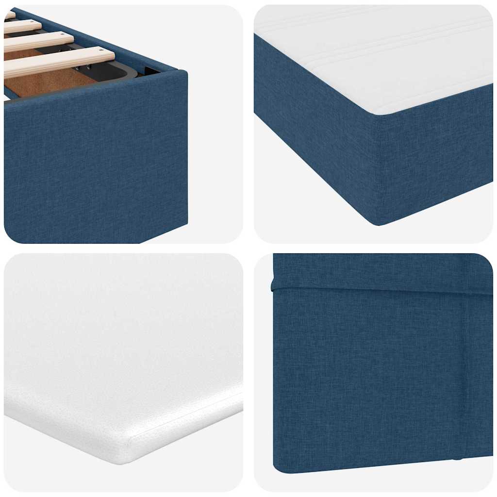 Opslag bed met matras met matras Blauw 100 x 200 cm Polyester is nu te koop bij PeponiXL, paradijselijk wonen!