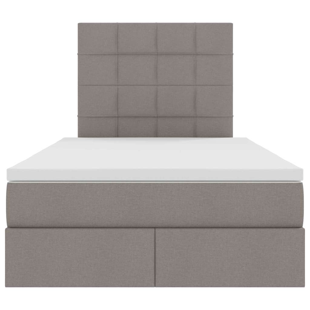 Opslag bed met matras met matras Taupe 120 x 200 cm Polyester is nu te koop bij PeponiXL, paradijselijk wonen!