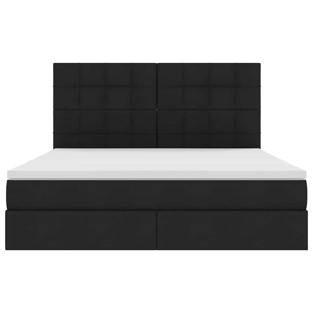 Opslag bed met matras met matras Zwart 180 x 200 cm Polyester is nu te koop bij PeponiXL, paradijselijk wonen!