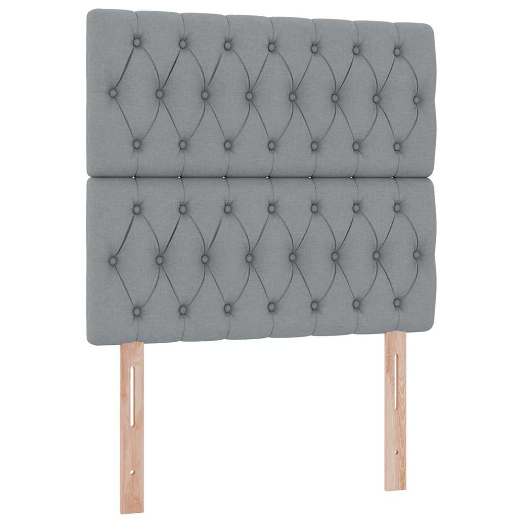 Opslag bed met matras Lichtgrijs 90 x 200 cm Polyester is nu te koop bij PeponiXL, paradijselijk wonen!