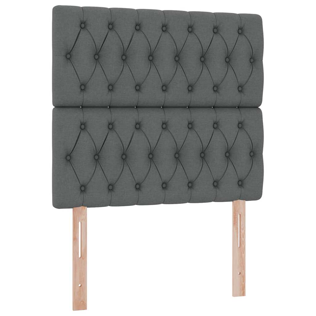 Opslag bed met matras Donkergrijs 90 x 200 cm Polyester is nu te koop bij PeponiXL, paradijselijk wonen!
