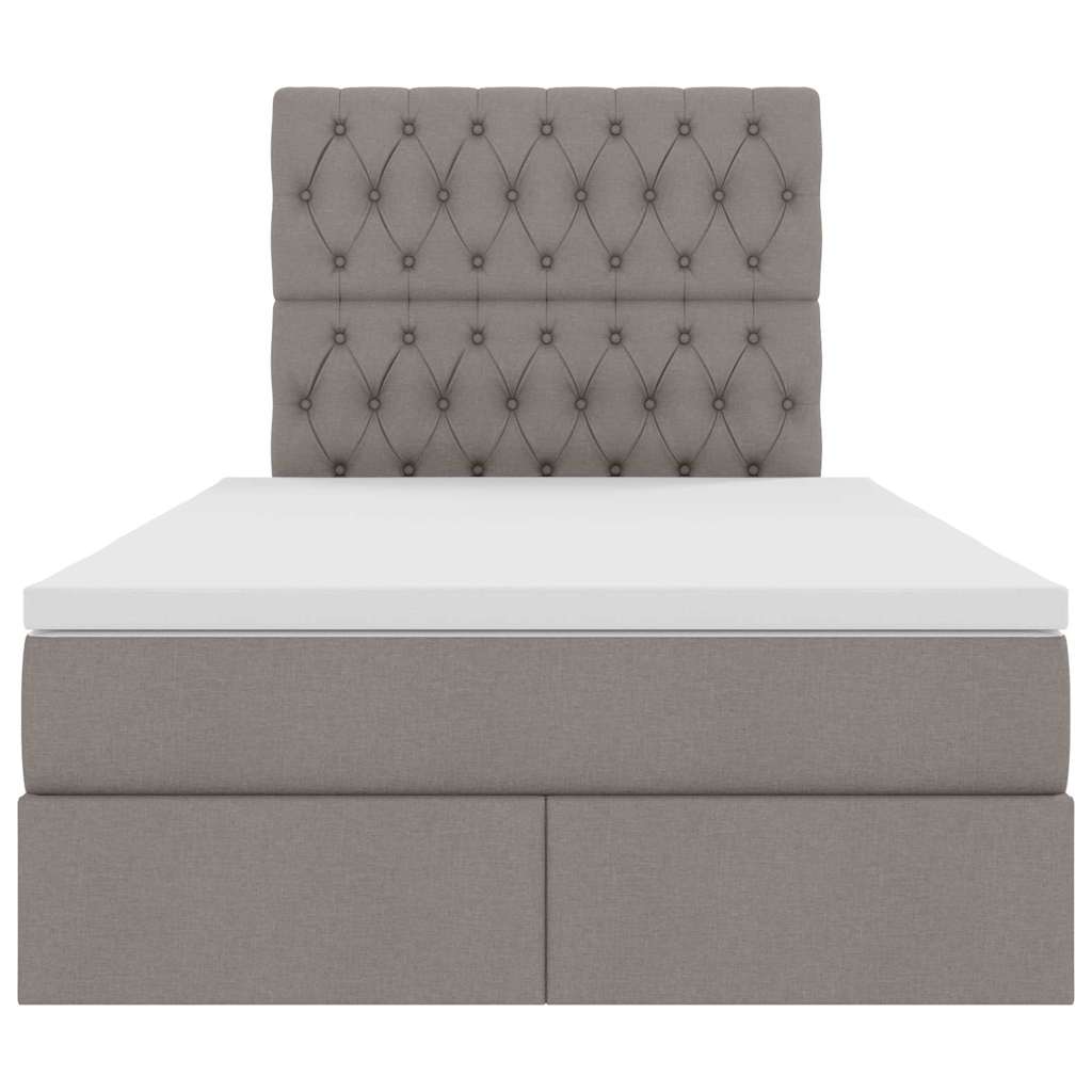 Opslag bed met matras met matras Taupe 120 x 200 cm Polyester is nu te koop bij PeponiXL, paradijselijk wonen!