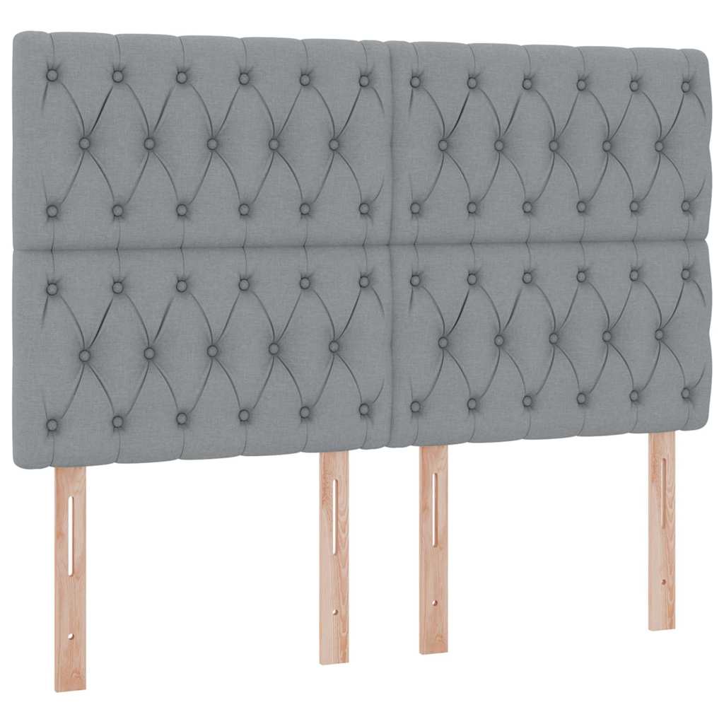Opslag bed met matras Lichtgrijs 140 x 200 cm Polyester is nu te koop bij PeponiXL, paradijselijk wonen!