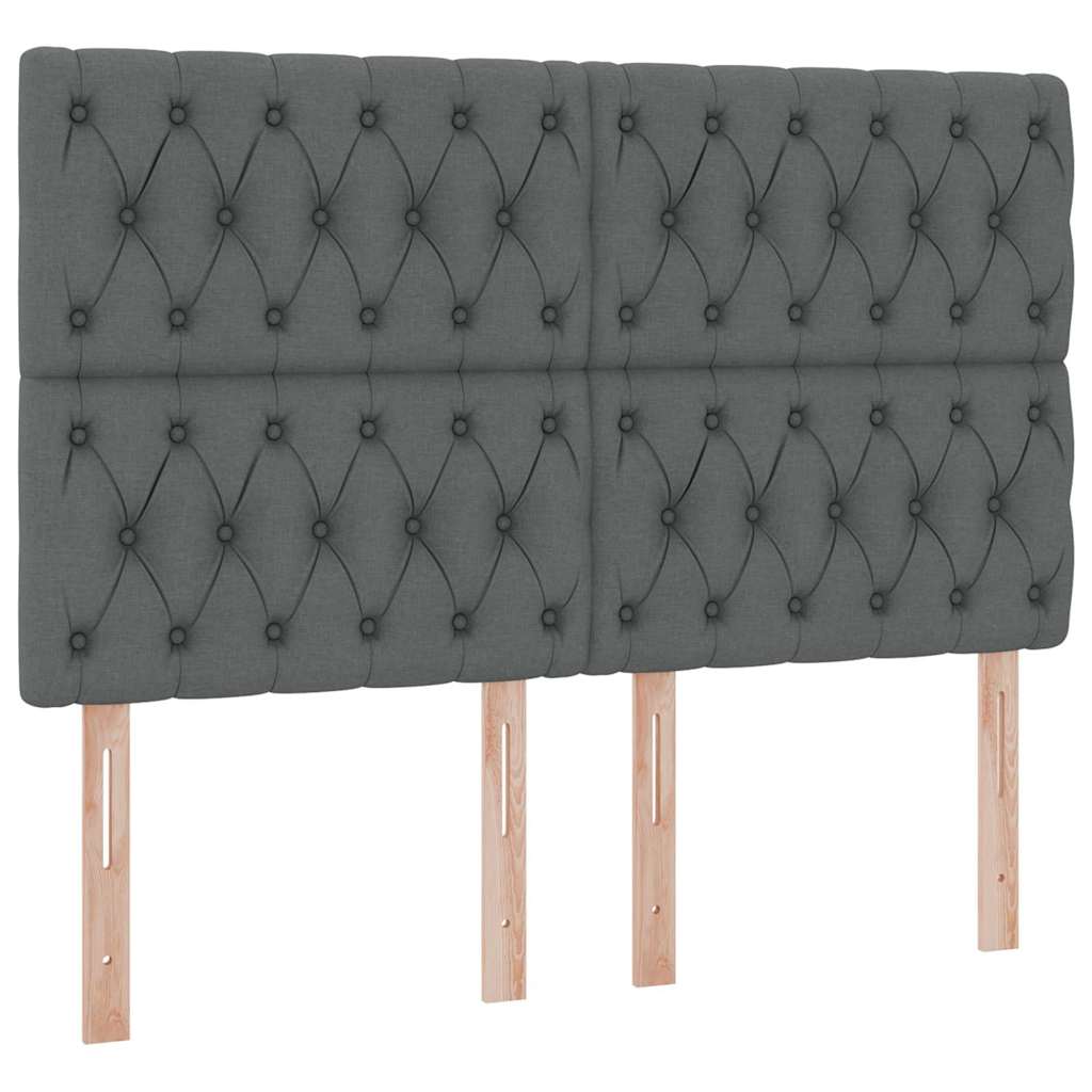 Opslag bed met matras Donkergrijs 140 x 200 cm Polyester is nu te koop bij PeponiXL, paradijselijk wonen!