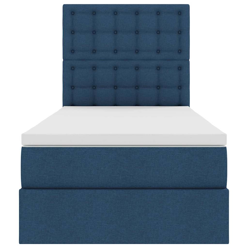 Opslag bed met matras met matras Blauw 90 x 190 cm Polyester is nu te koop bij PeponiXL, paradijselijk wonen!