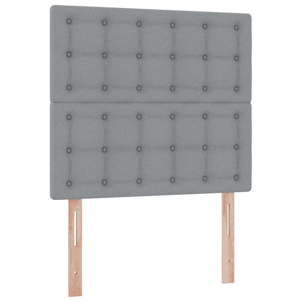 Opslag bed met matras Lichtgrijs 90 x 200 cm Polyester is nu te koop bij PeponiXL, paradijselijk wonen!