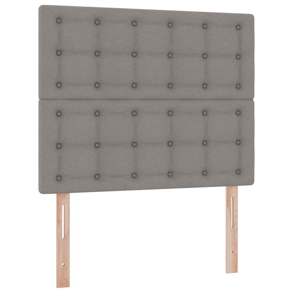 Opslag bed met matras met hoofdeinde Taupe 120 x 190 cm Stof