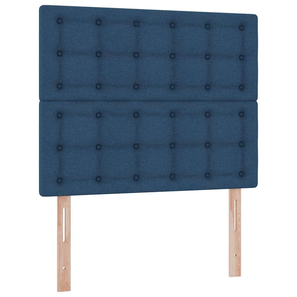 Opslag bed met matras met matras Blauw 120 x 190 cm Stof is nu te koop bij PeponiXL, paradijselijk wonen!