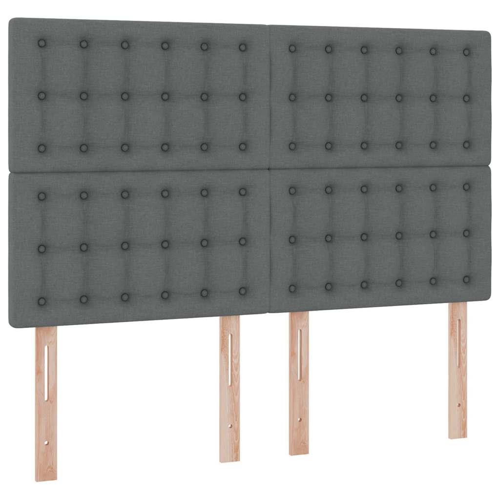 Opslag bed met matras Donkergrijs 140 x 190 cm Polyester is nu te koop bij PeponiXL, paradijselijk wonen!