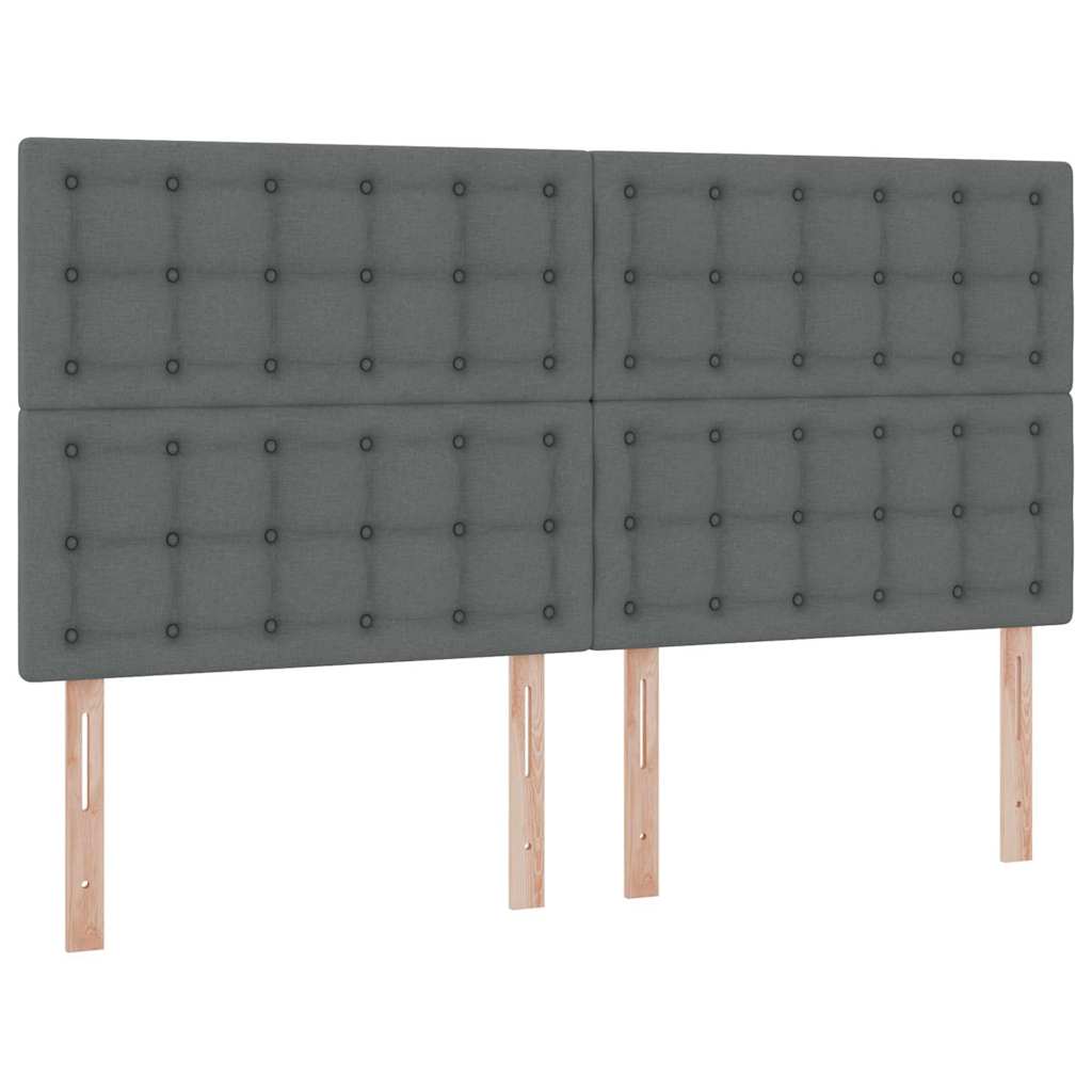 Opslag bed met matras Donkergrijs 160 x 200 cm Polyester is nu te koop bij PeponiXL, paradijselijk wonen!
