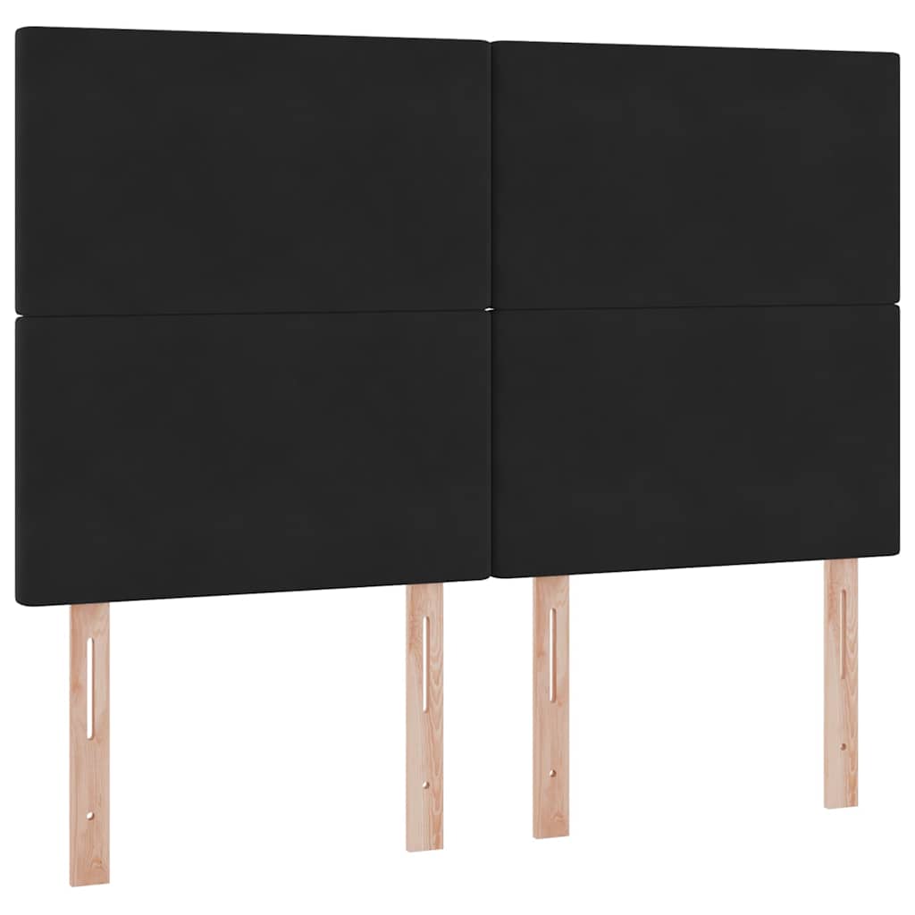 Opslag bed met matras met matras Zwart 140 x 200 cm Fluweel is nu te koop bij PeponiXL, paradijselijk wonen!