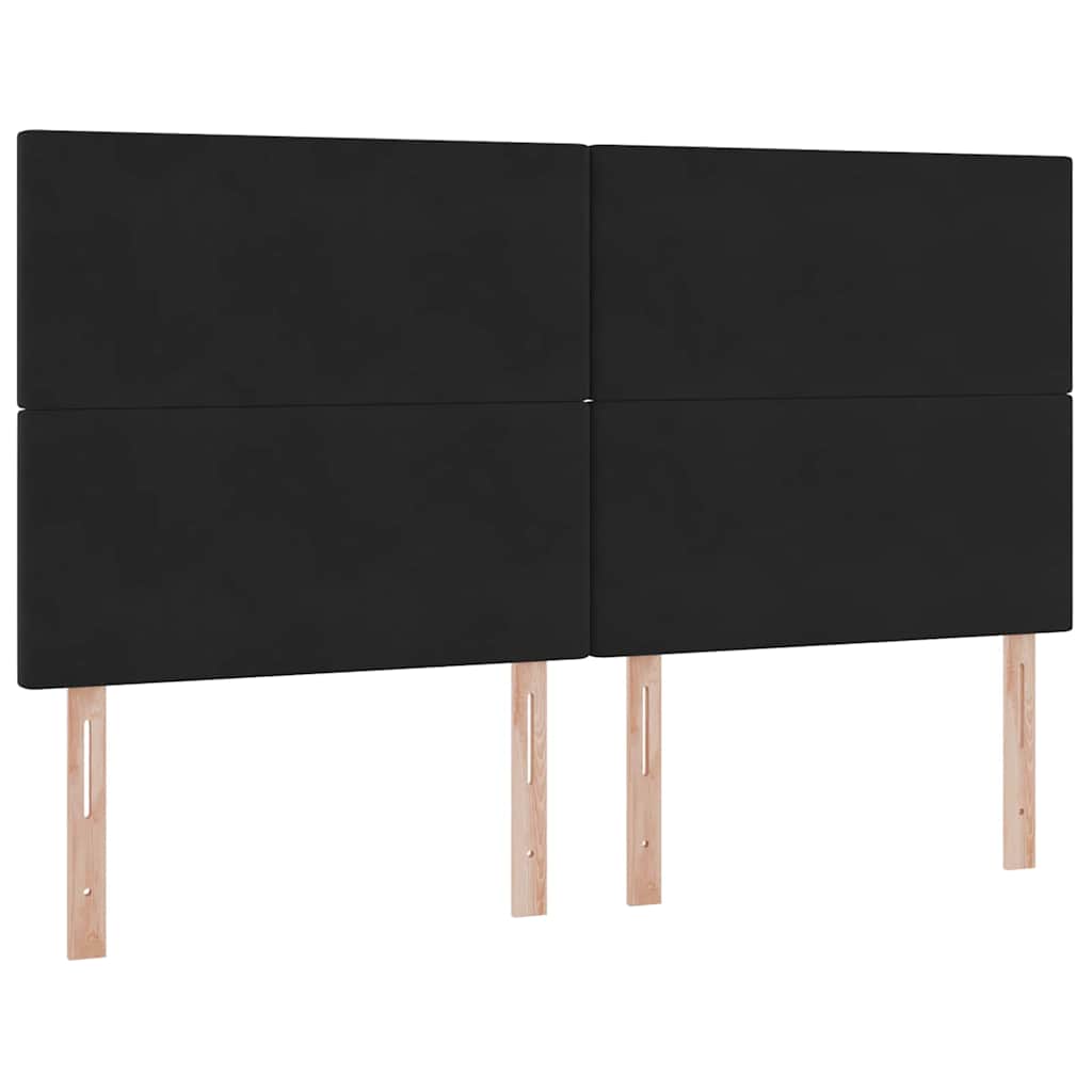 Opslag bed met matras met matras Zwart 180 x 200 cm Fluweel is nu te koop bij PeponiXL, paradijselijk wonen!
