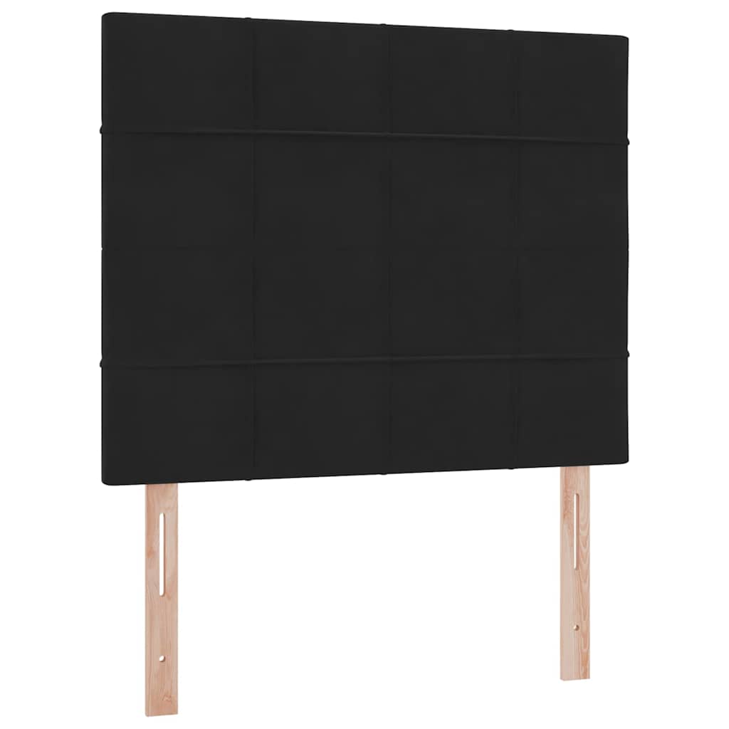 Opslag bed met matras met matras Zwart 120 x 190 cm Fluweel is nu te koop bij PeponiXL, paradijselijk wonen!