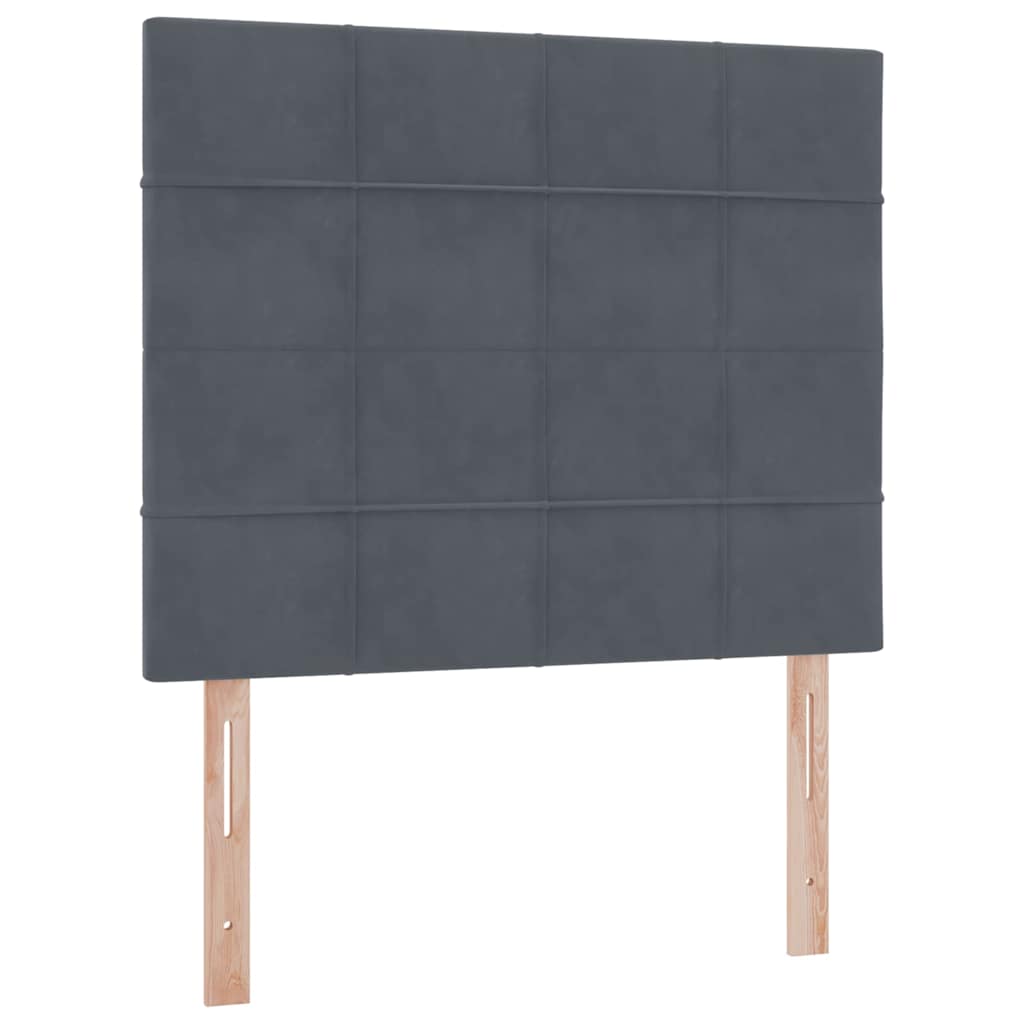 Opslag bed met matras Donkergrijs 120 x 200 cm Fluweel is nu te koop bij PeponiXL, paradijselijk wonen!