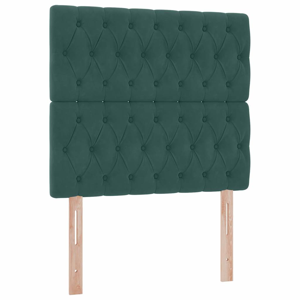 Opslag bed met matras Donkergroen 100 x 200 cm Fluweel is nu te koop bij PeponiXL, paradijselijk wonen!