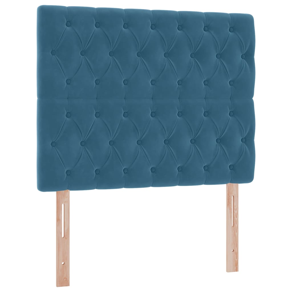 Opslag bed met matras met matras Blauw 120 x 190 cm Fluweel is nu te koop bij PeponiXL, paradijselijk wonen!
