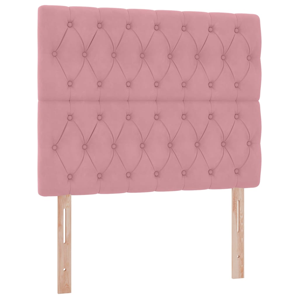 Opslag bed met matras met matras Roze 120 x 200 cm Fluweel is nu te koop bij PeponiXL, paradijselijk wonen!