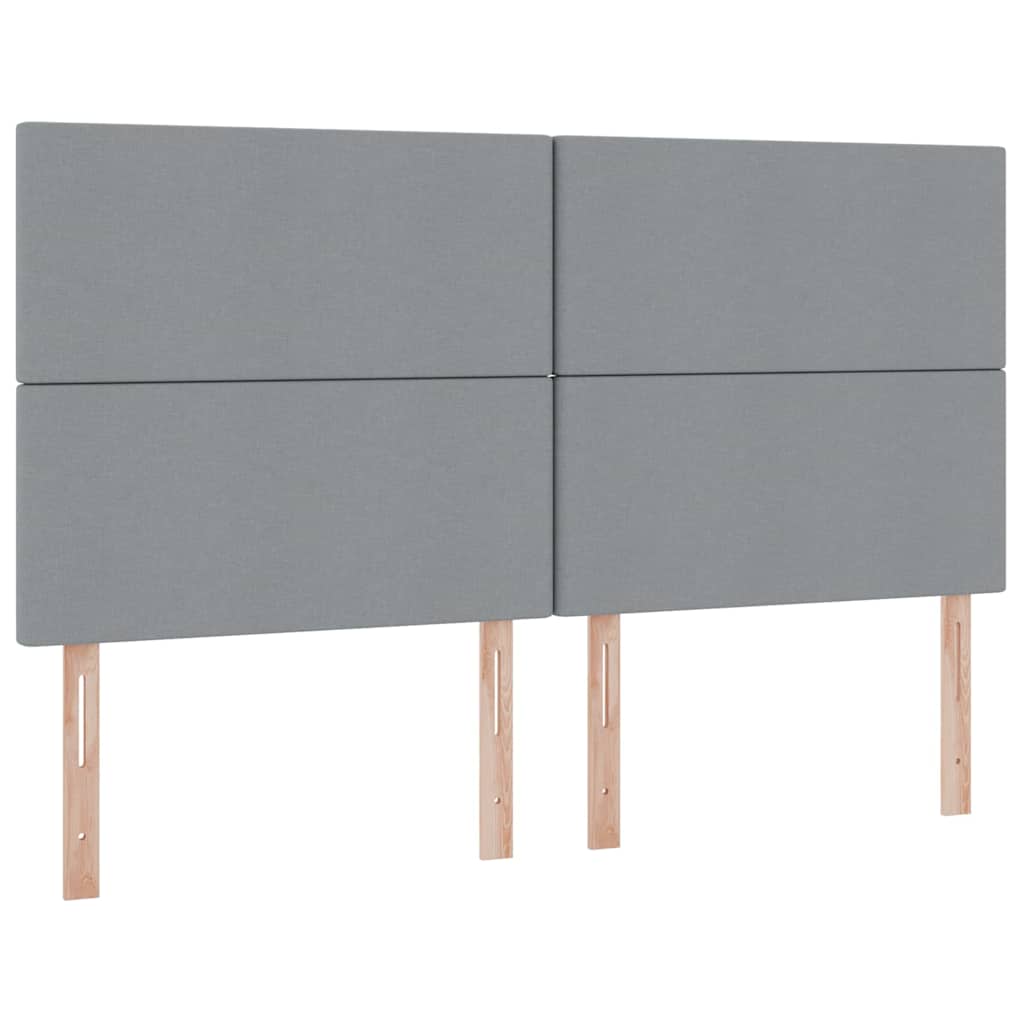 Opslag bed met matras Lichtgrijs 200 x 200 cm Nep Leer is nu te koop bij PeponiXL, paradijselijk wonen!