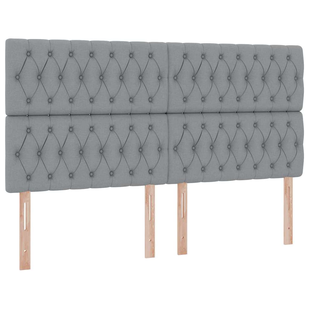 Opslag bed met matras Lichtgrijs 200 x 200 cm Nep Leer is nu te koop bij PeponiXL, paradijselijk wonen!
