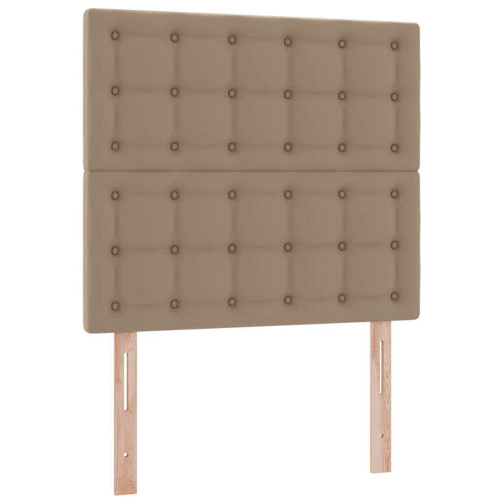 Opbergbed met LED met matras Cappuccino 90 x 190 cm Nep Leer is nu te koop bij PeponiXL, paradijselijk wonen!