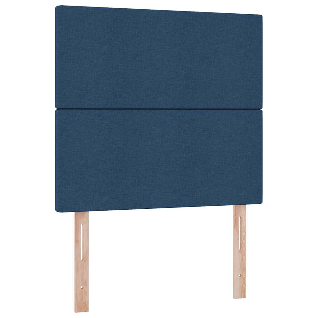 Opbergbed met LED met matras Blauw 90 x 190 cm Polyester is nu te koop bij PeponiXL, paradijselijk wonen!