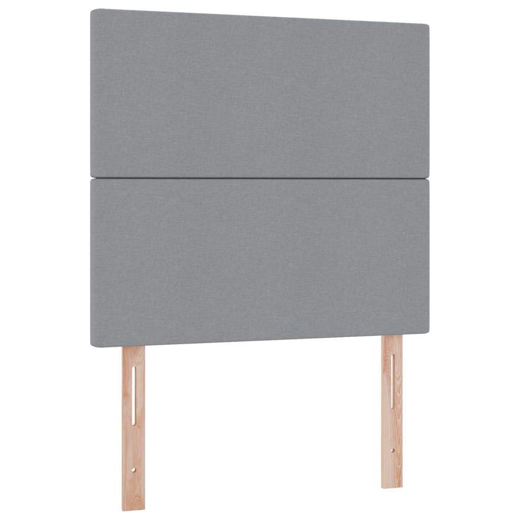 Opbergbed met LED met matras Lichtgrijs 100 x 200 cm Polyester is nu te koop bij PeponiXL, paradijselijk wonen!