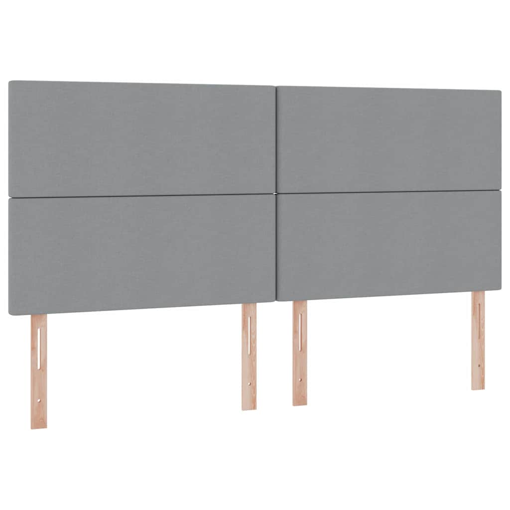 Opbergbed met LED met matras Lichtgrijs 200 x 200 cm Polyester is nu te koop bij PeponiXL, paradijselijk wonen!