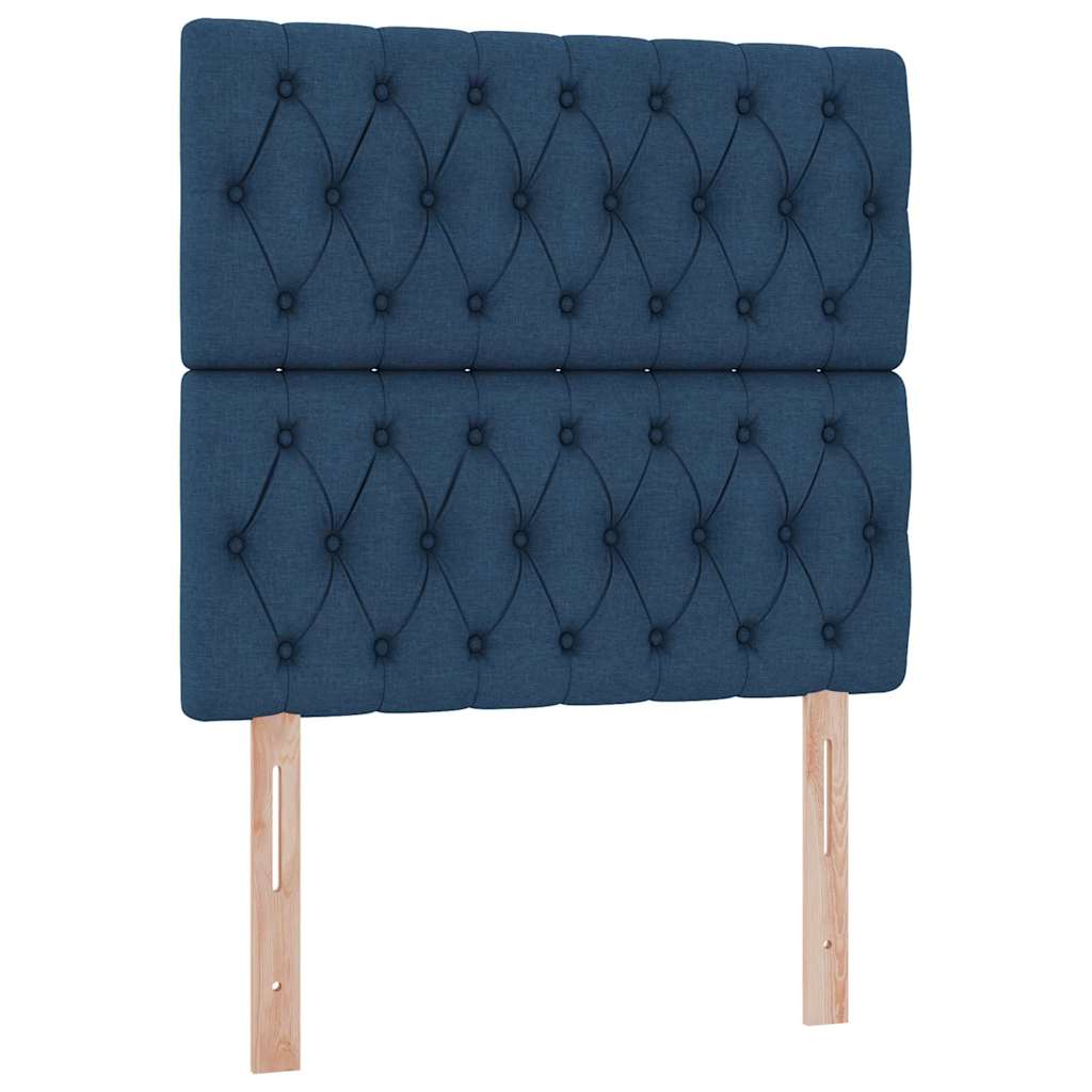 Opbergbed met LED met matras Blauw 90 x 190 cm Polyester is nu te koop bij PeponiXL, paradijselijk wonen!