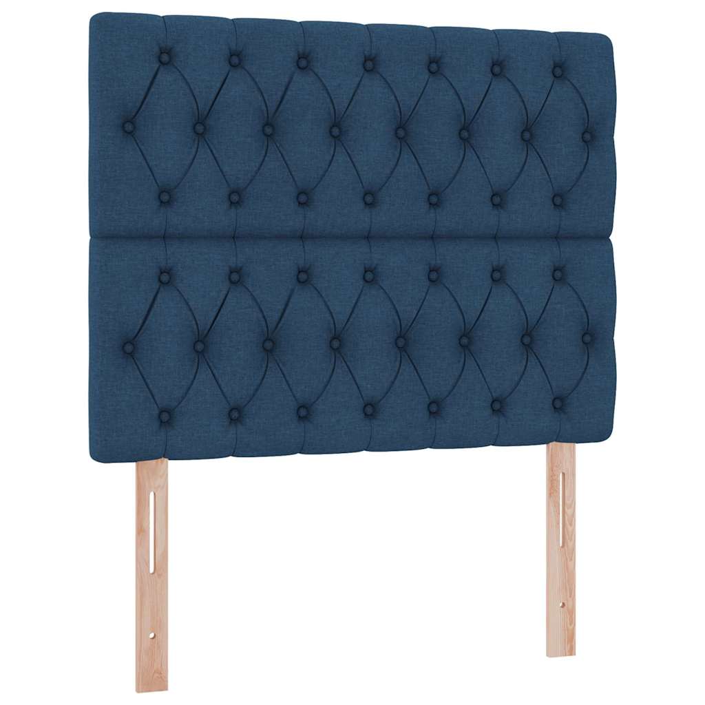 Opbergbed met LED met matras Blauw 120 x 190 cm Polyester is nu te koop bij PeponiXL, paradijselijk wonen!