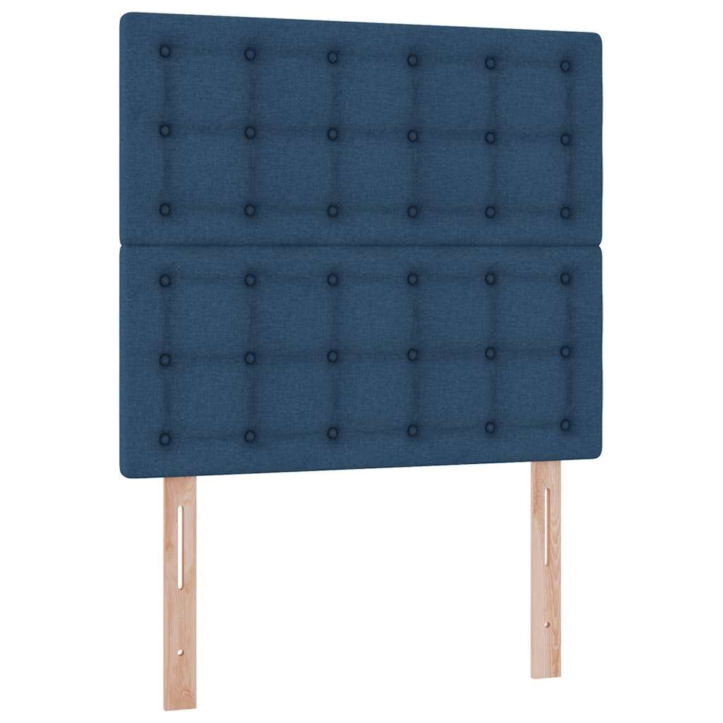 Opbergbed met LED met matras Blauw 90 x 190 cm Polyester is nu te koop bij PeponiXL, paradijselijk wonen!
