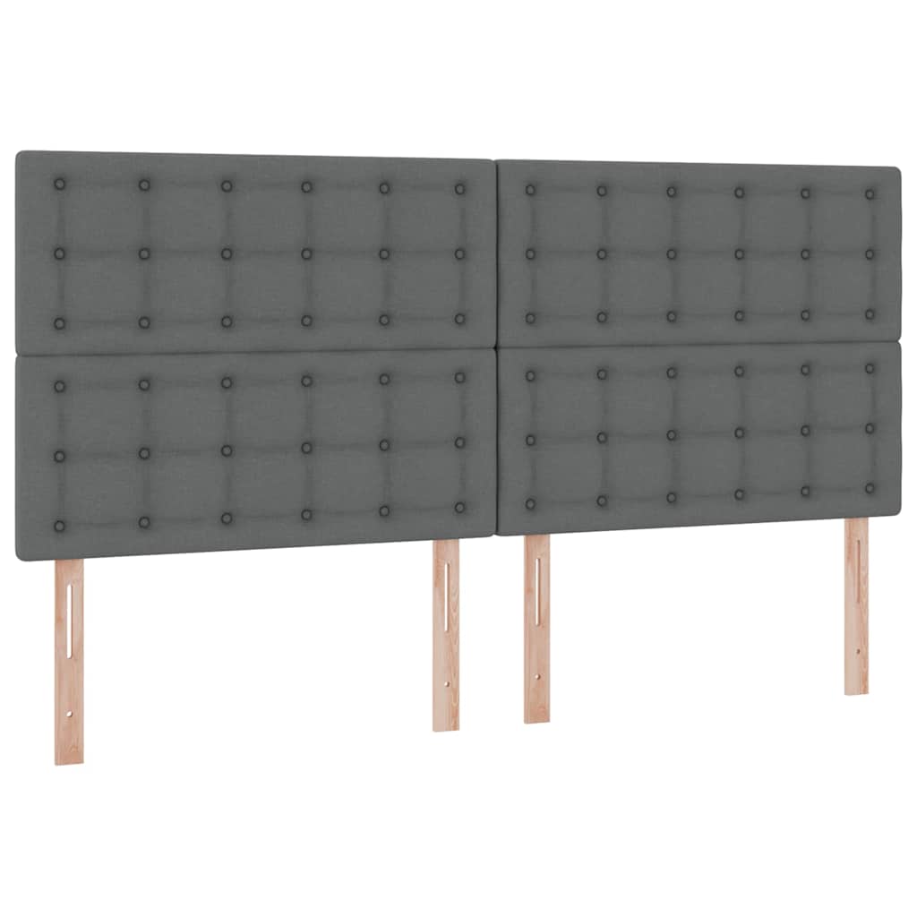 Opbergbed met LED met matras Donkergrijs 200 x 200 cm Polyester is nu te koop bij PeponiXL, paradijselijk wonen!