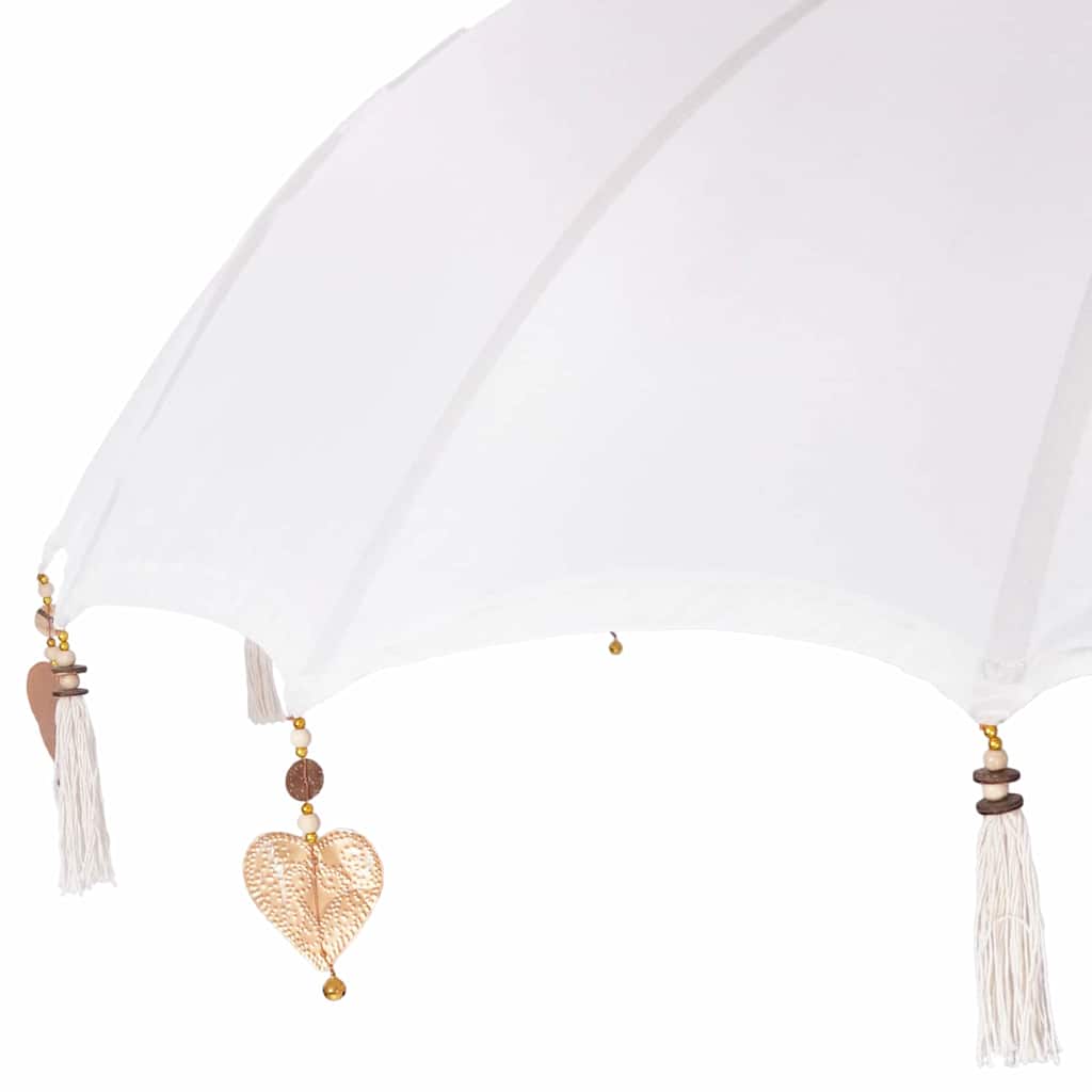 Balinese parasol met basis Crème 215 x 215 x 260 cm is nu te koop bij PeponiXL, paradijselijk wonen!