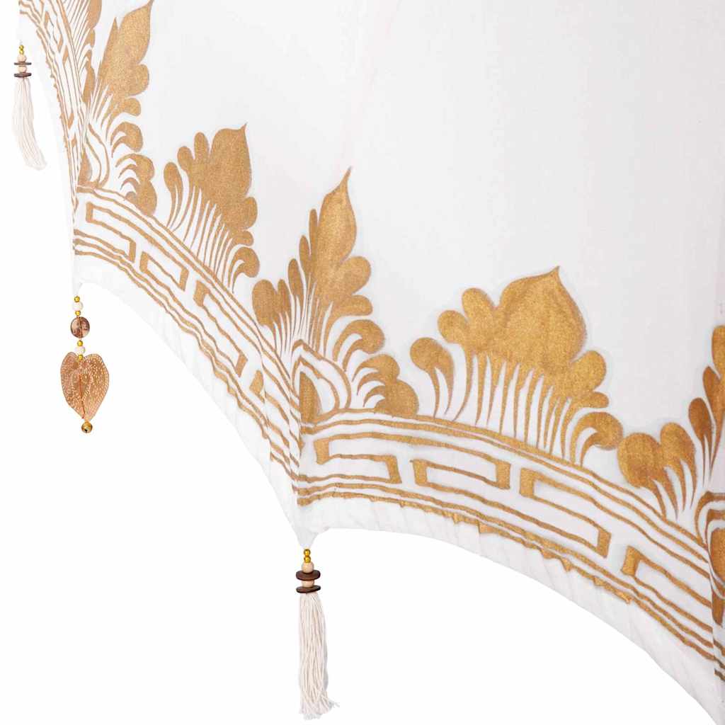Balinese parasol met basis Crème 185 x 185 x 260 cm